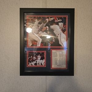 MLB Black and Red Framed Sports Picture